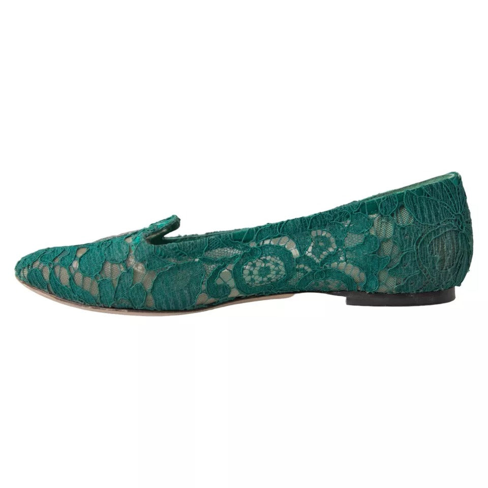Dolce & Gabbana Green Ballet Flats for Women detail view