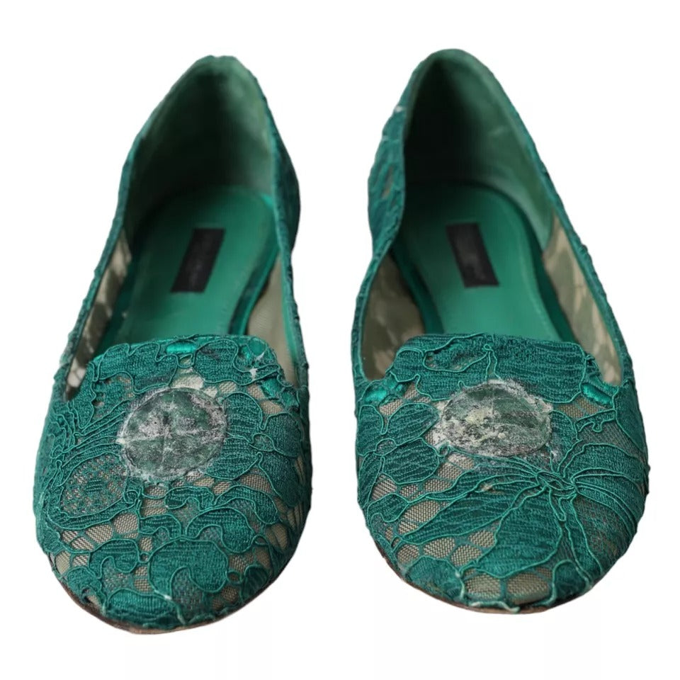 Dolce & Gabbana Green Ballet Flats for Women additional view
