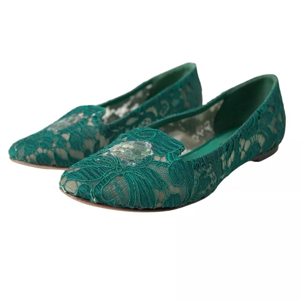 Dolce & Gabbana Green Ballet Flats for Women additional view
