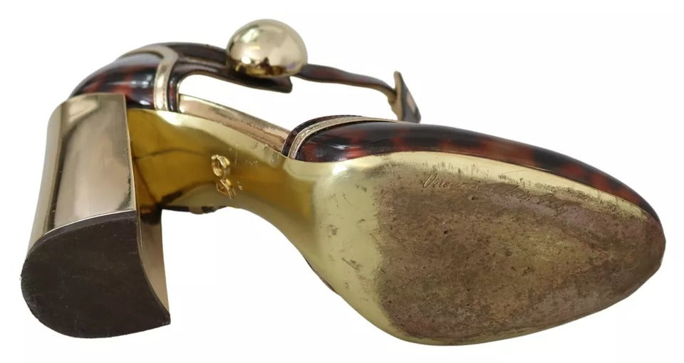 Dolce & Gabbana Gold Stiletto Heels for Women detail view