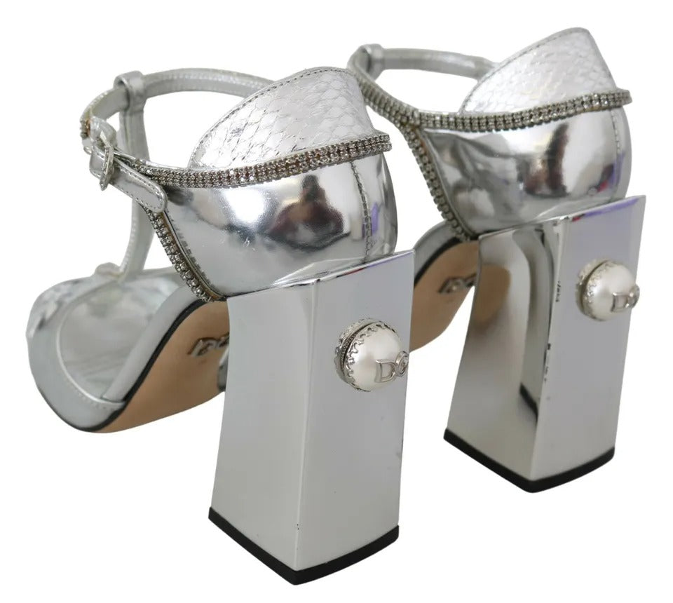 Dolce & Gabbana Silver Stiletto Heels for Women additional view