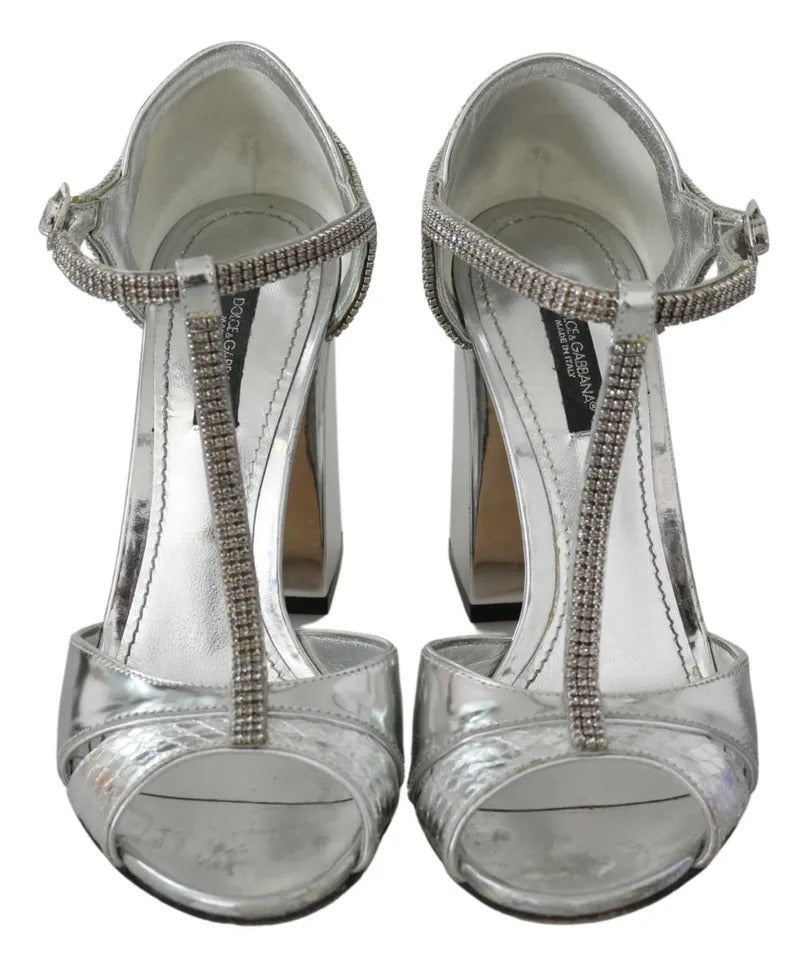 Dolce & Gabbana Silver Stiletto Heels for Women additional view