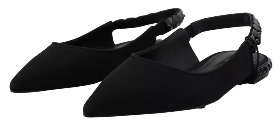 Dolce & Gabbana Black Mules for Women side view