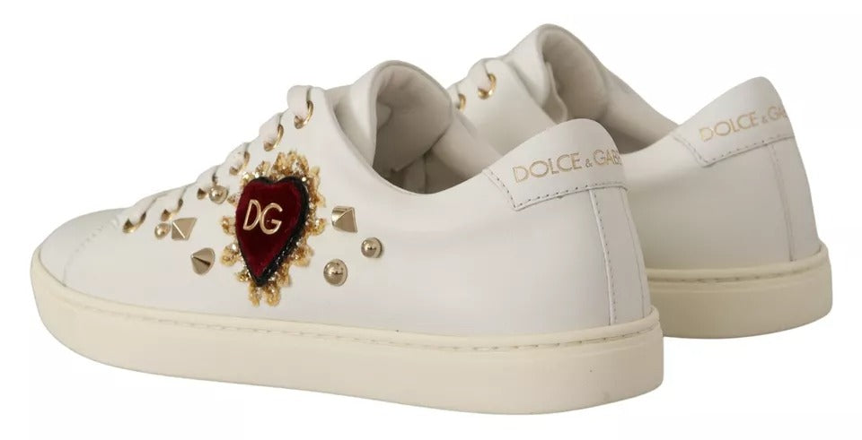 Dolce & Gabbana White Low Top Sneakers for Women alternate view