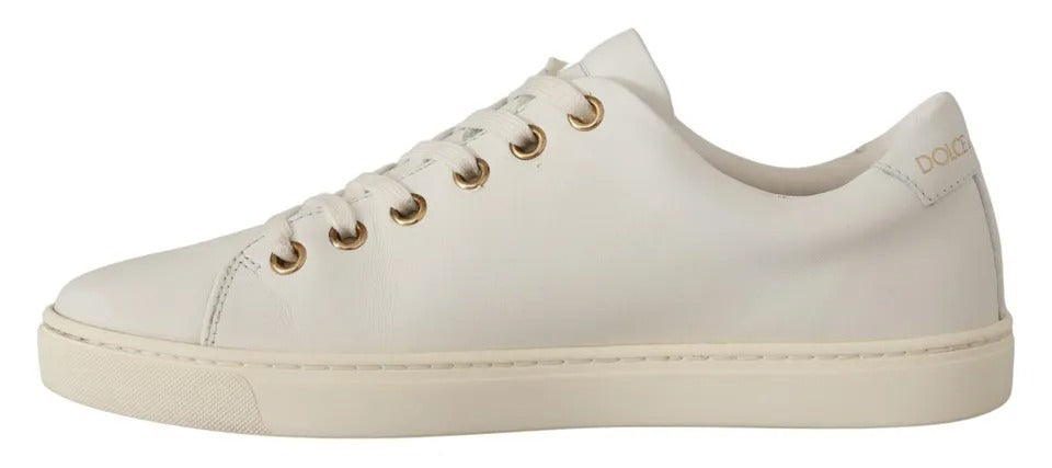 Dolce & Gabbana White Low Top Sneakers for Women detail view
