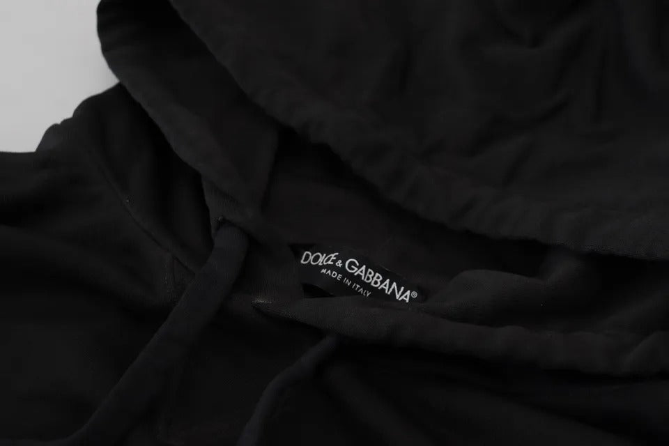 Dolce & Gabbana Black Hoodie for Men detail view
