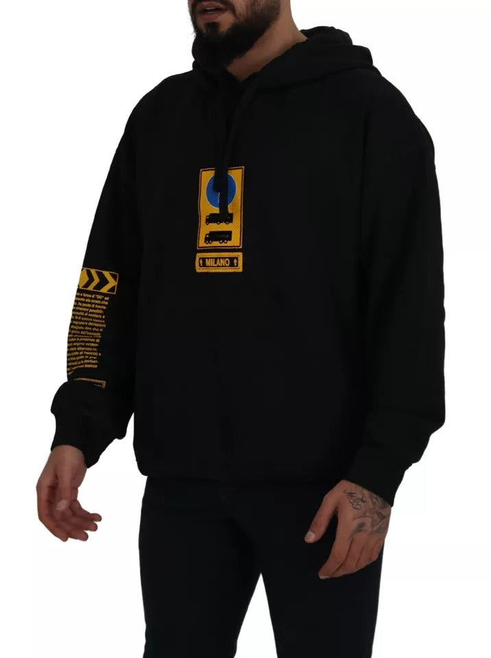 Dolce & Gabbana Black Hoodie for Men side view