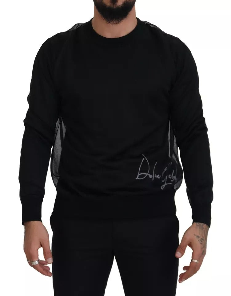 Dolce & Gabbana Black Sweatshirt for Men side view