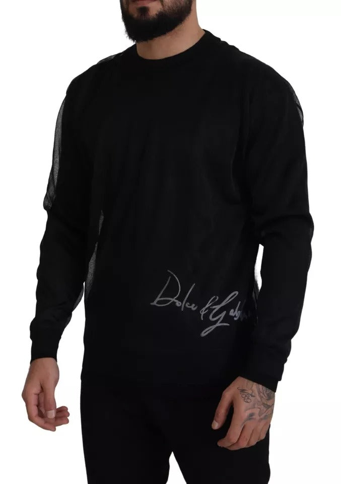 Dolce & Gabbana Black Sweatshirt for Men detail view
