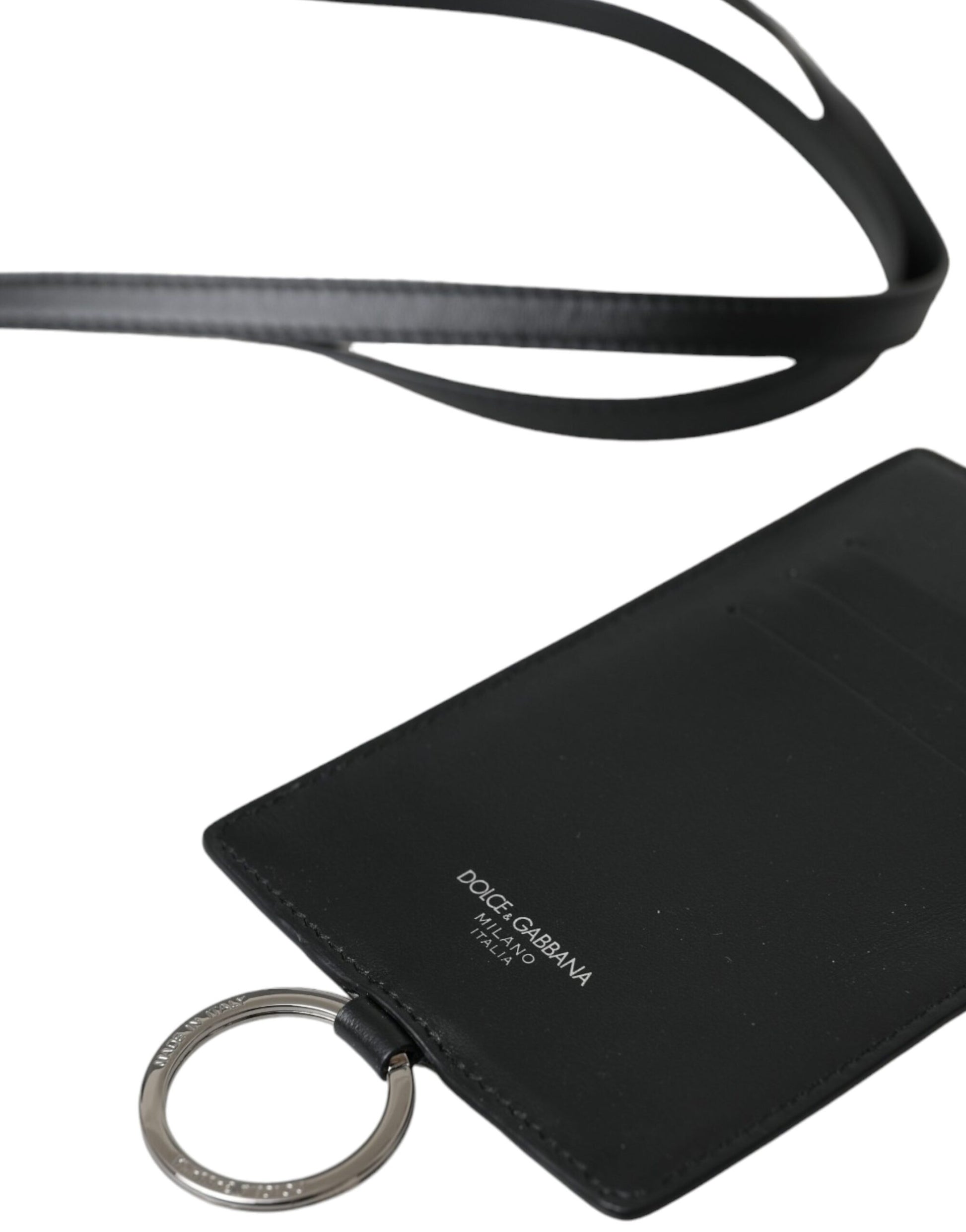 Dolce & Gabbana Black Cardholders for Men side view