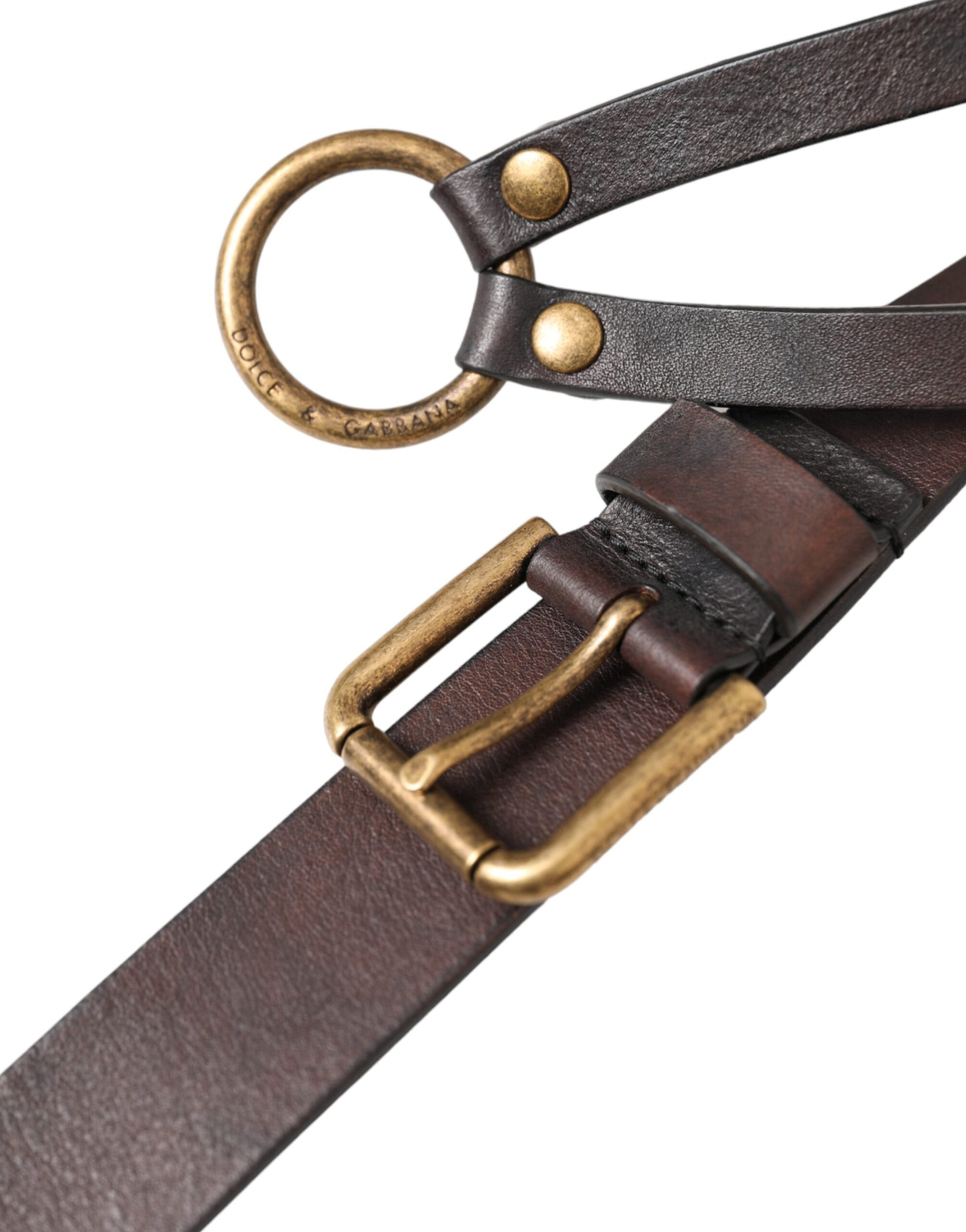 Dolce & Gabbana Brown Belt for Women side view