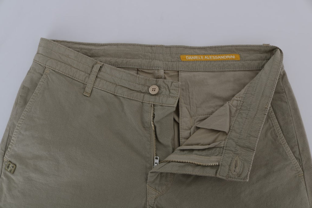 Daniele Alessandrini Beige Chino Pants for Men side view