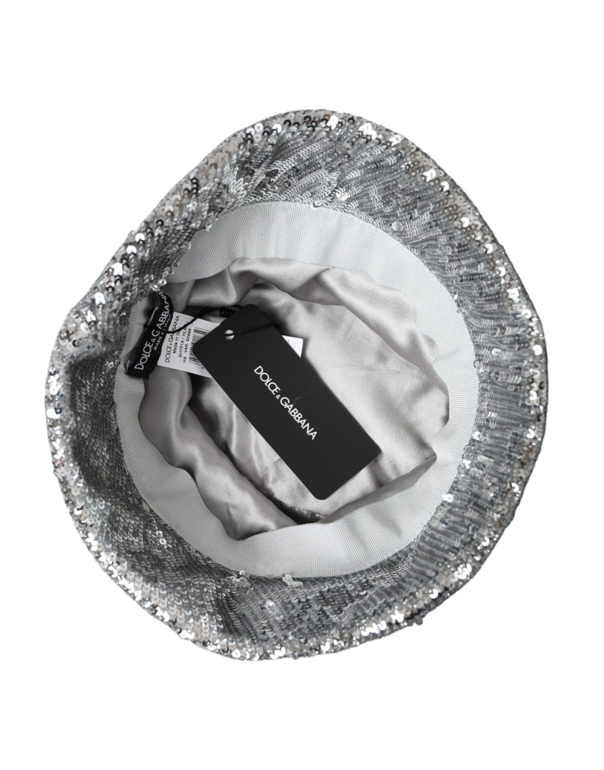 Dolce & Gabbana Silver Bucket Hats for Men additional view