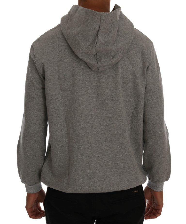 Daniele Alessandrini Grey Hoodie for Men detail view