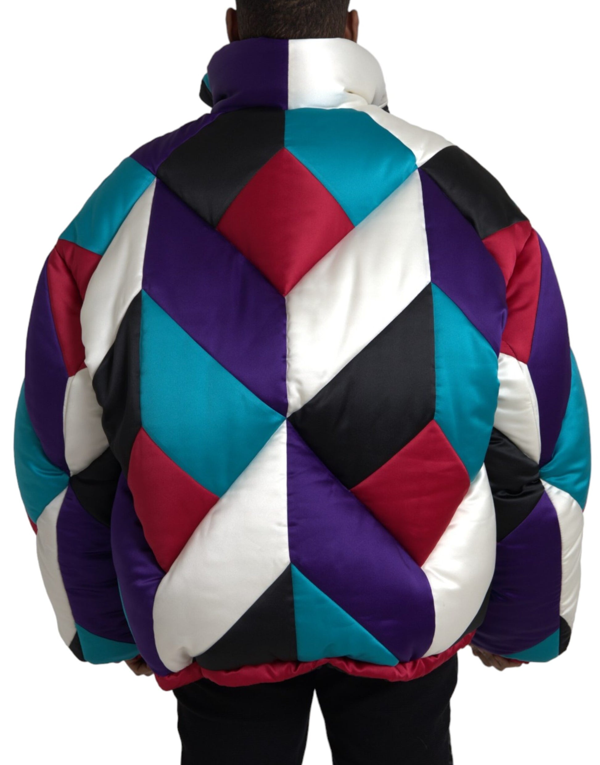 Doudoune coupe-vent Dolce & Gabbana multicolore à logo