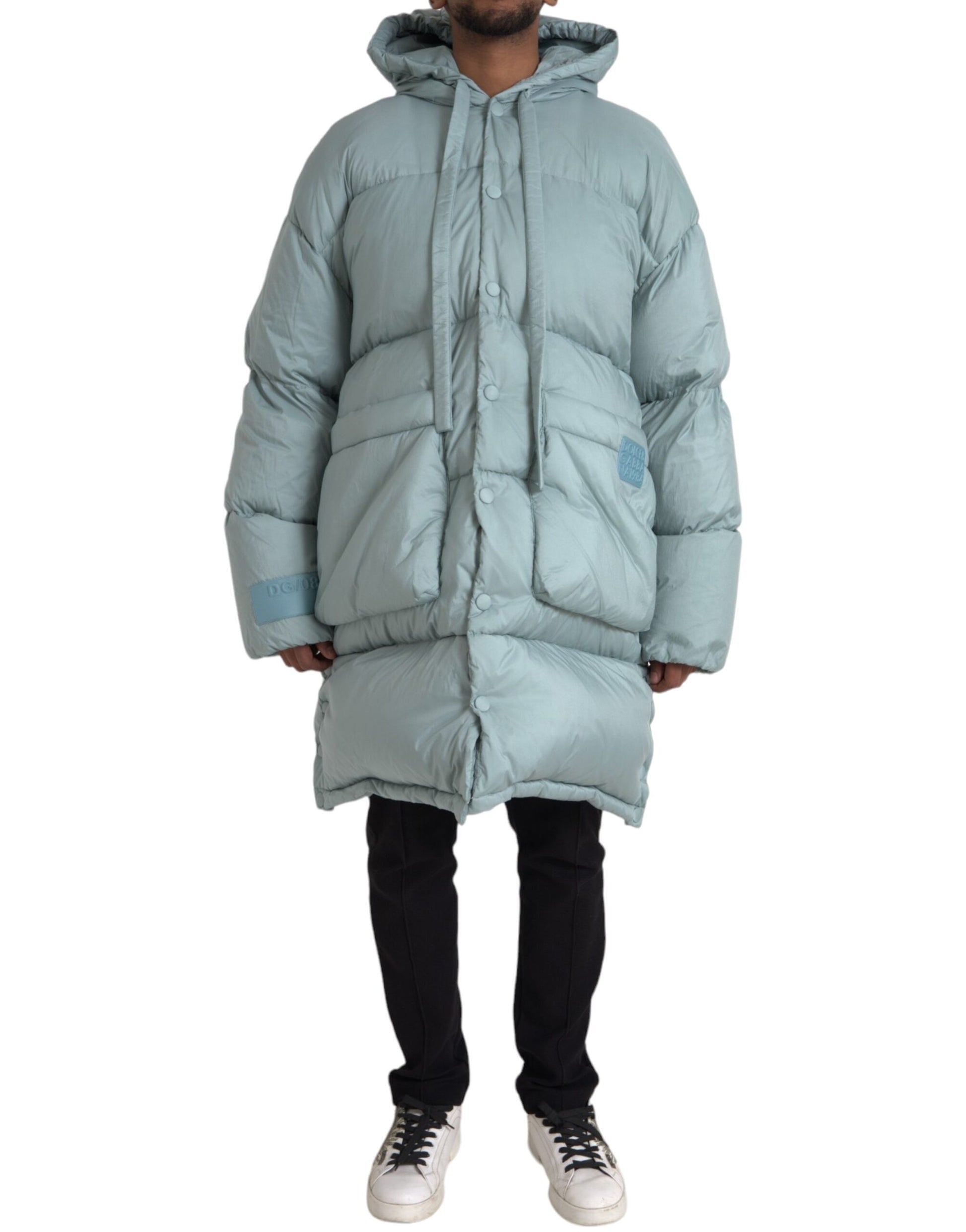 Dolce & Gabbana Blue Full Length Jacket for Men