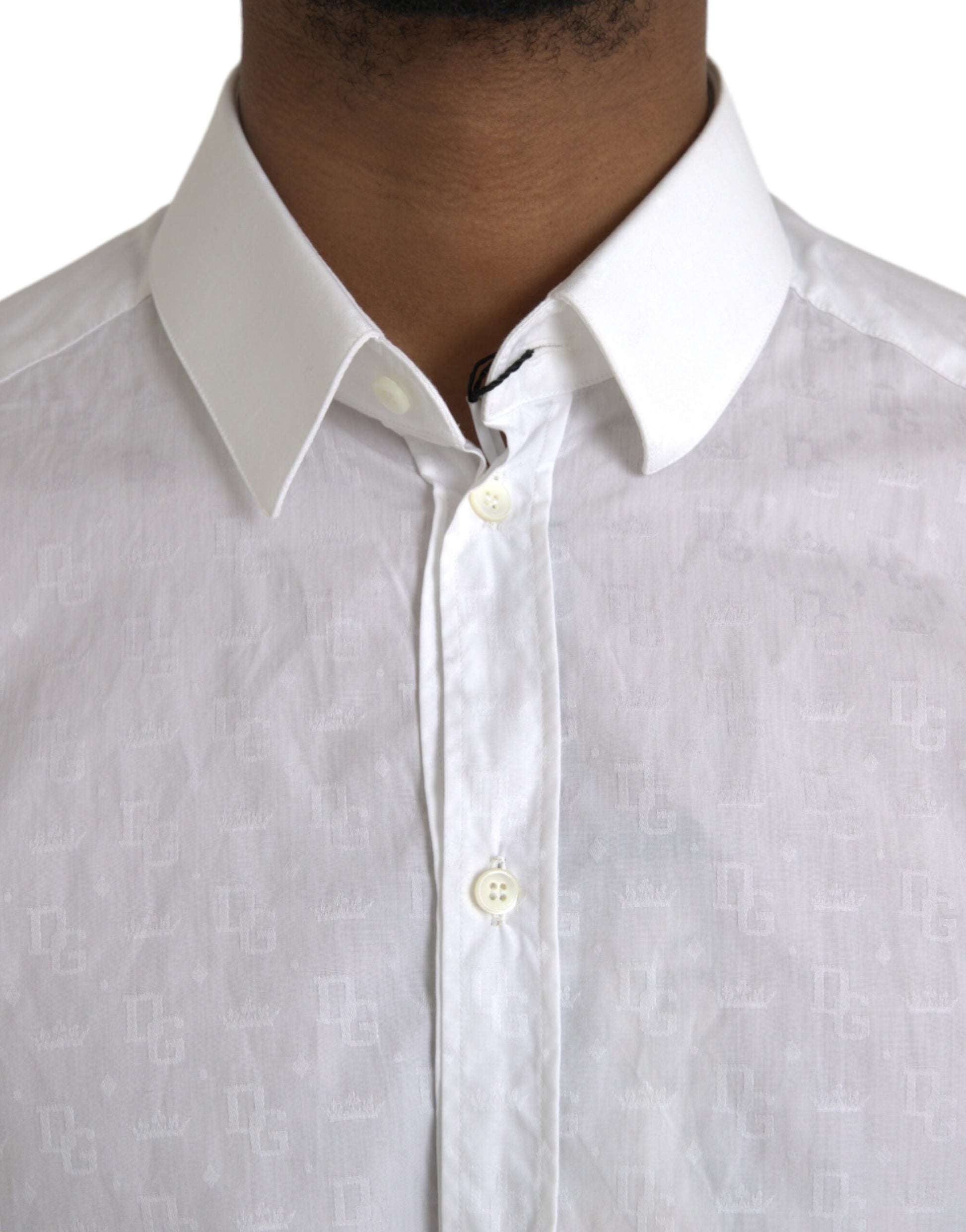 Dolce & Gabbana White Dress Shirt for Men side view