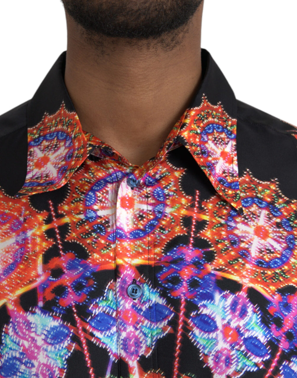 Dolce & Gabbana Multicolor Dress Shirt for Men side view