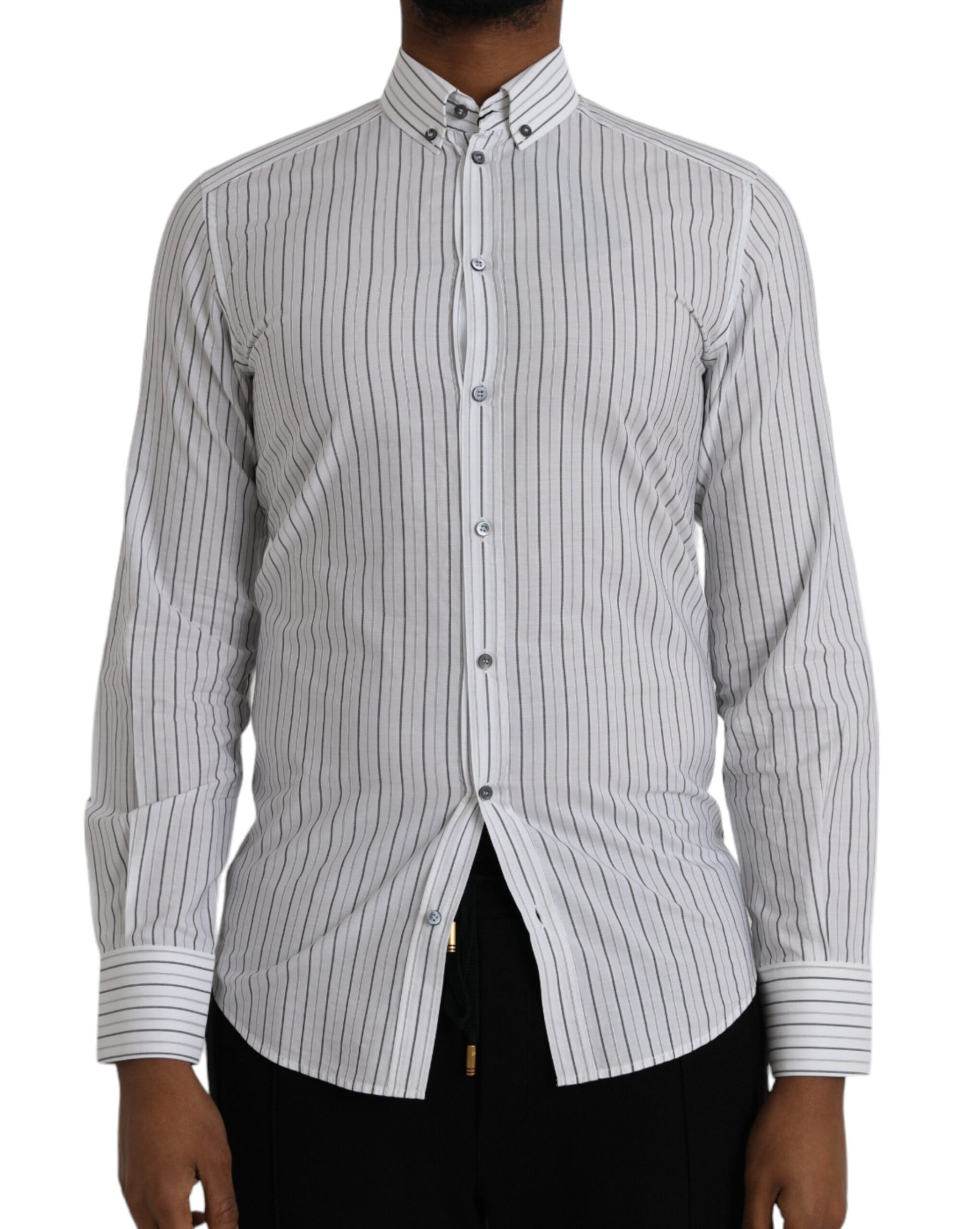 Dolce & Gabbana Black Dress Shirt for Men