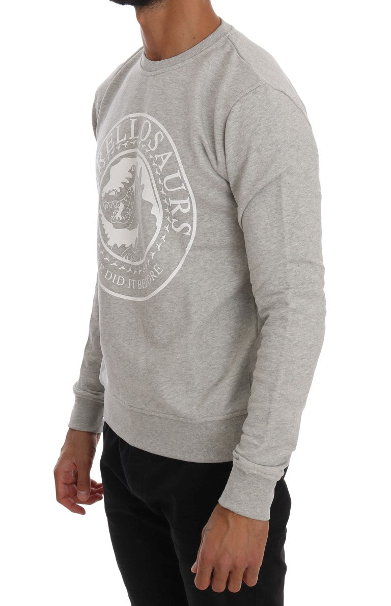 Pull ras-du-cou Frankie Morello en coton gris