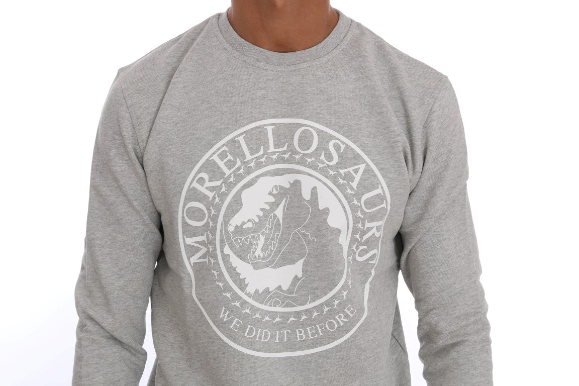 Pull ras-du-cou Frankie Morello en coton gris