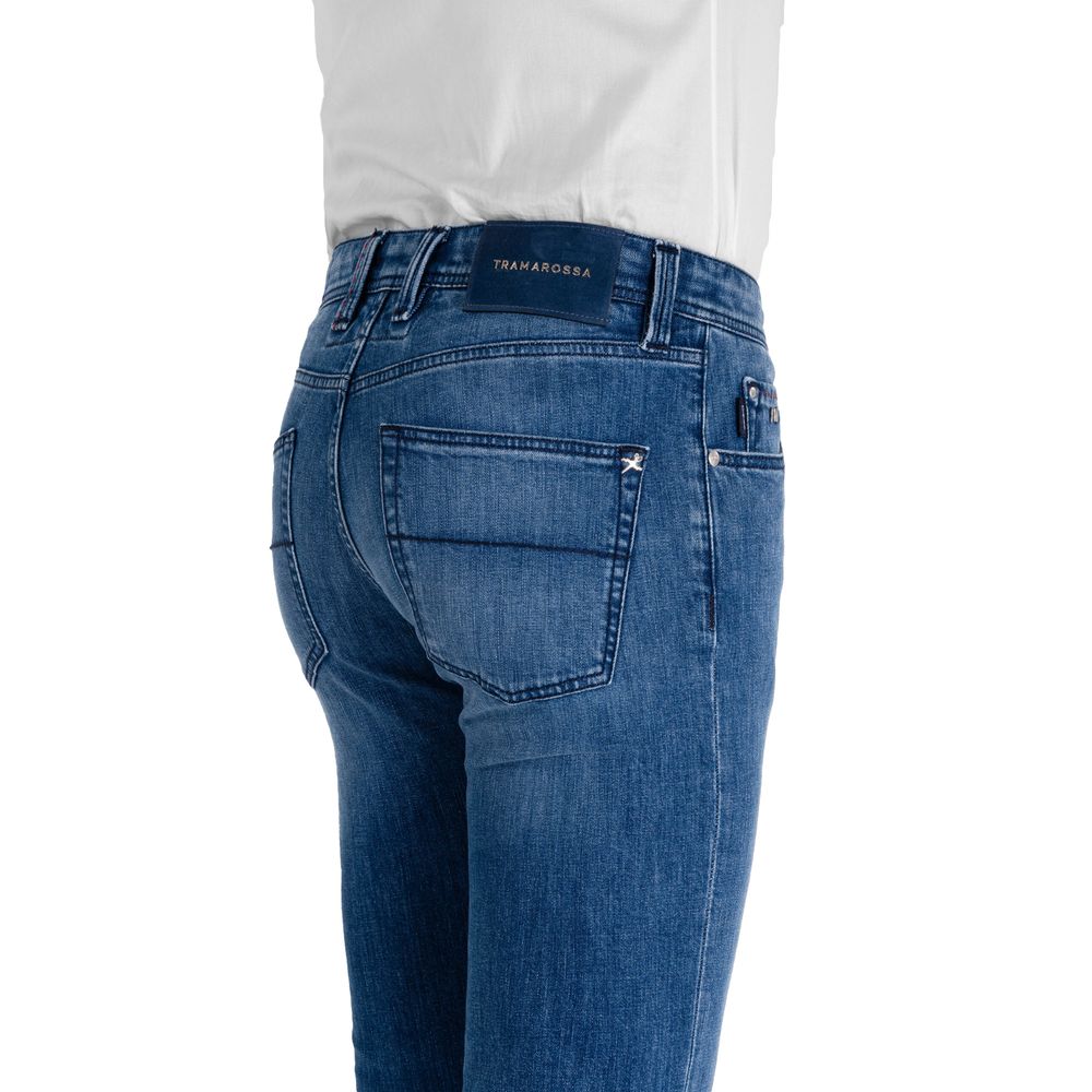 Tramarossa Blue Cotton Mens Jeans