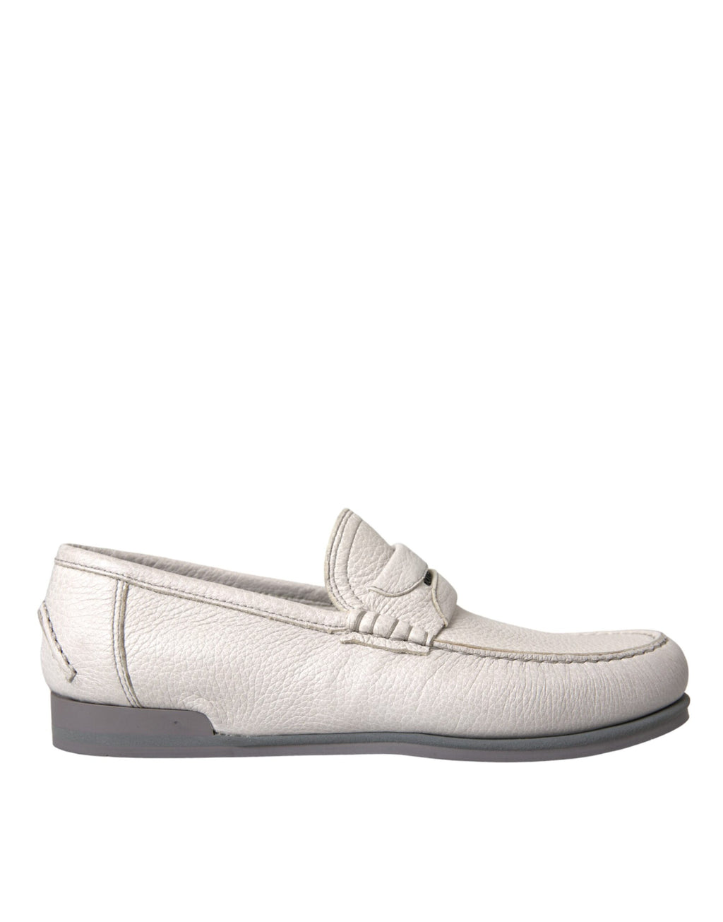 Dolce & Gabbana White Slip On Loafers for Men