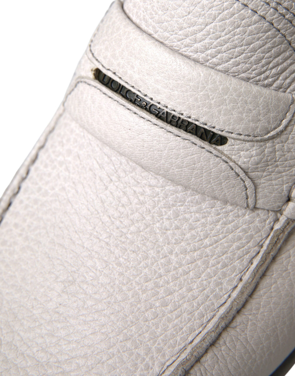 Dolce & Gabbana White Slip On Loafers for Men additional view