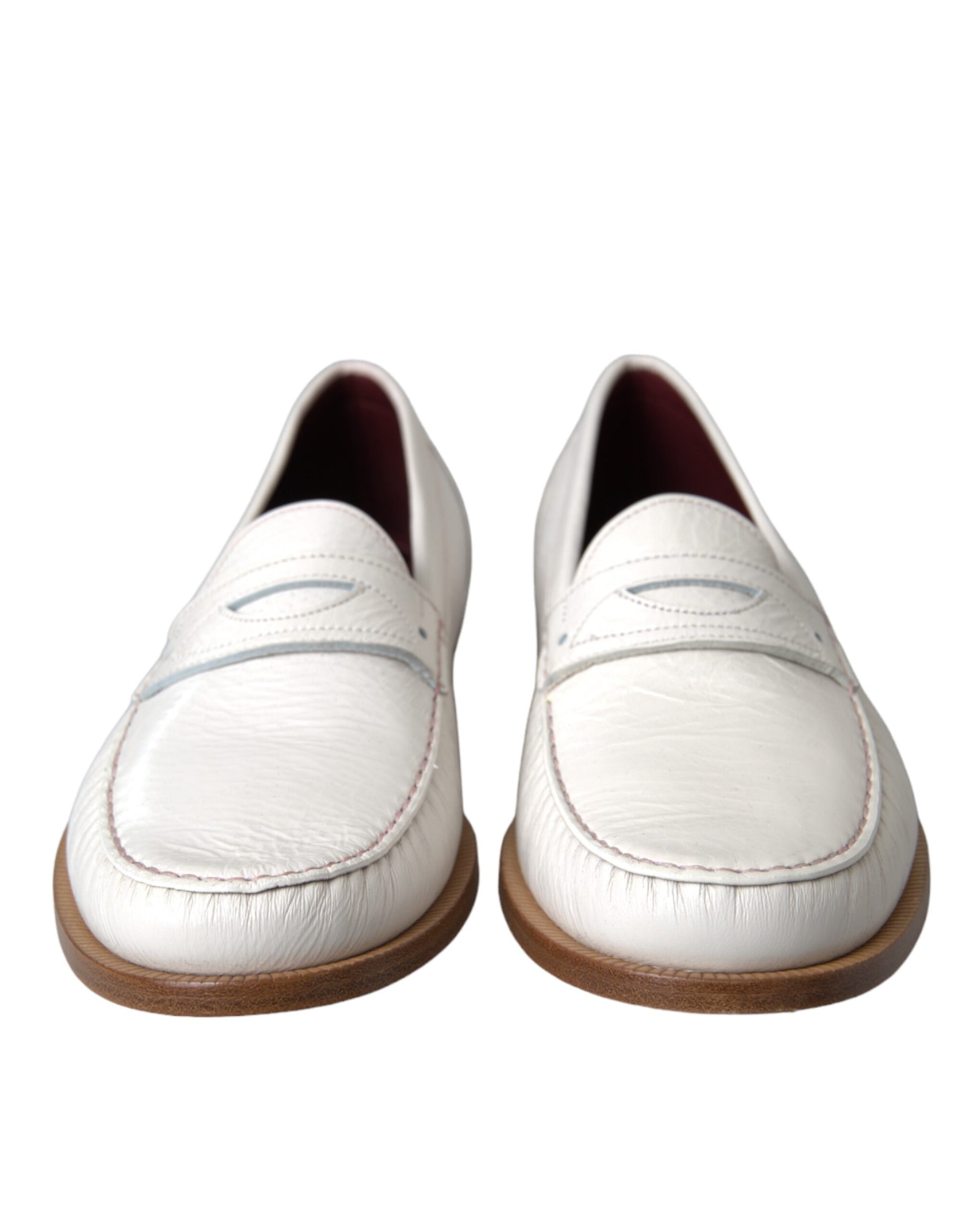 Dolce & Gabbana White Slip On Loafers for Men alternate view