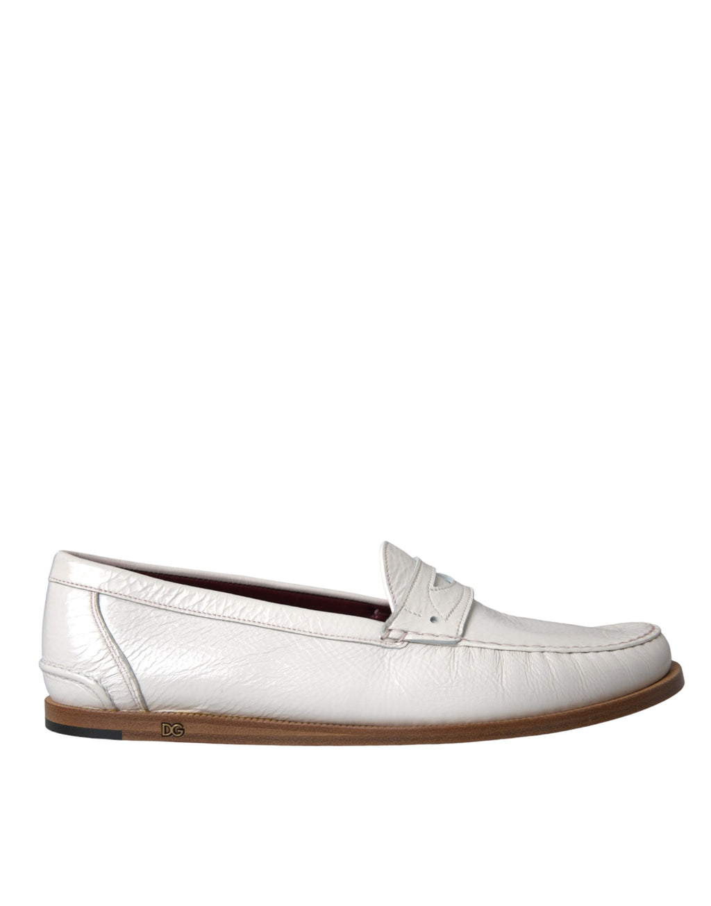 Dolce & Gabbana White Slip On Loafers for Men additional view