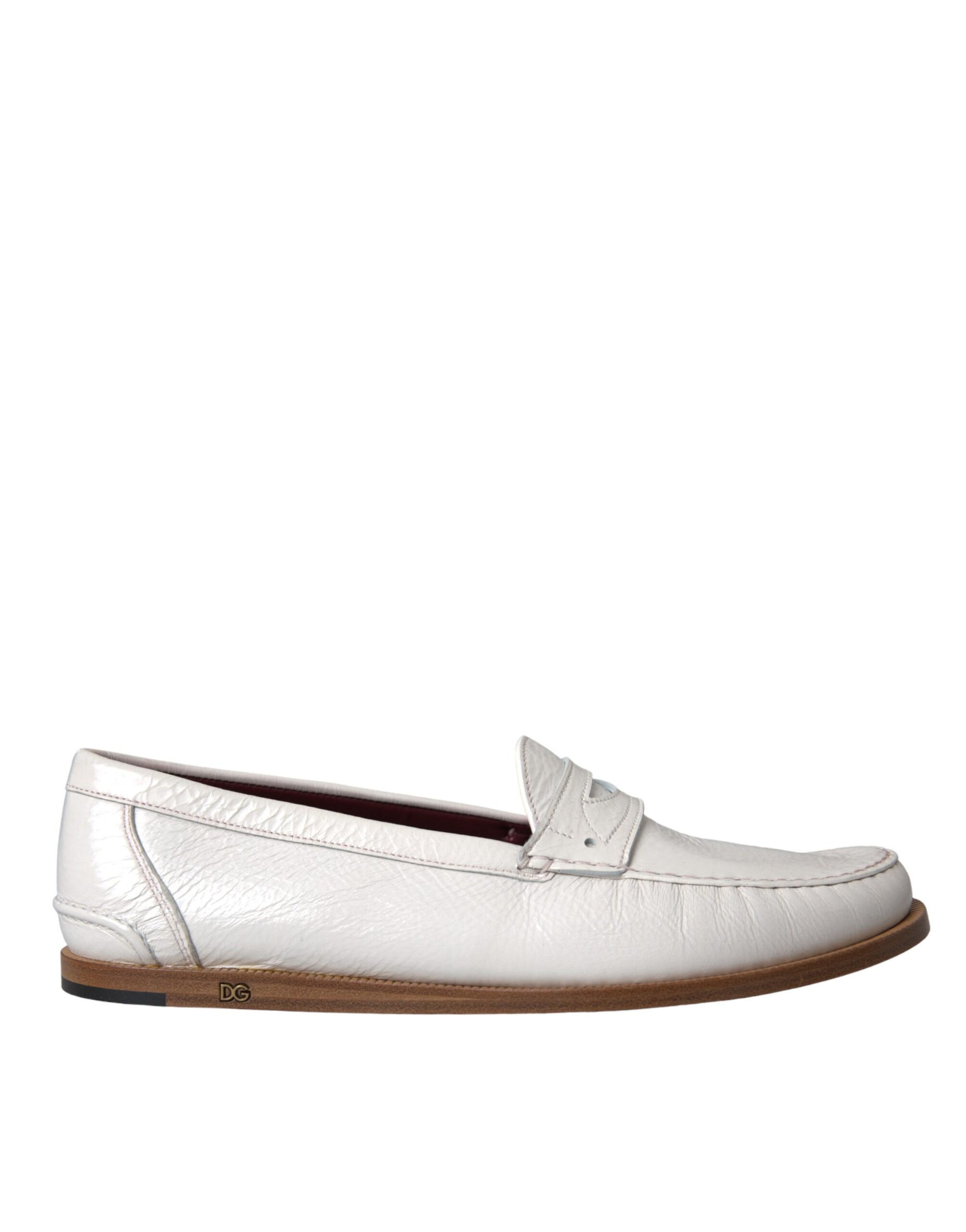 Dolce & Gabbana White Slip On Loafers for Men additional view