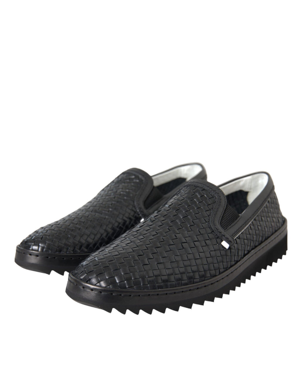 Dolce & Gabbana Black Slip On Loafers for Men detail view