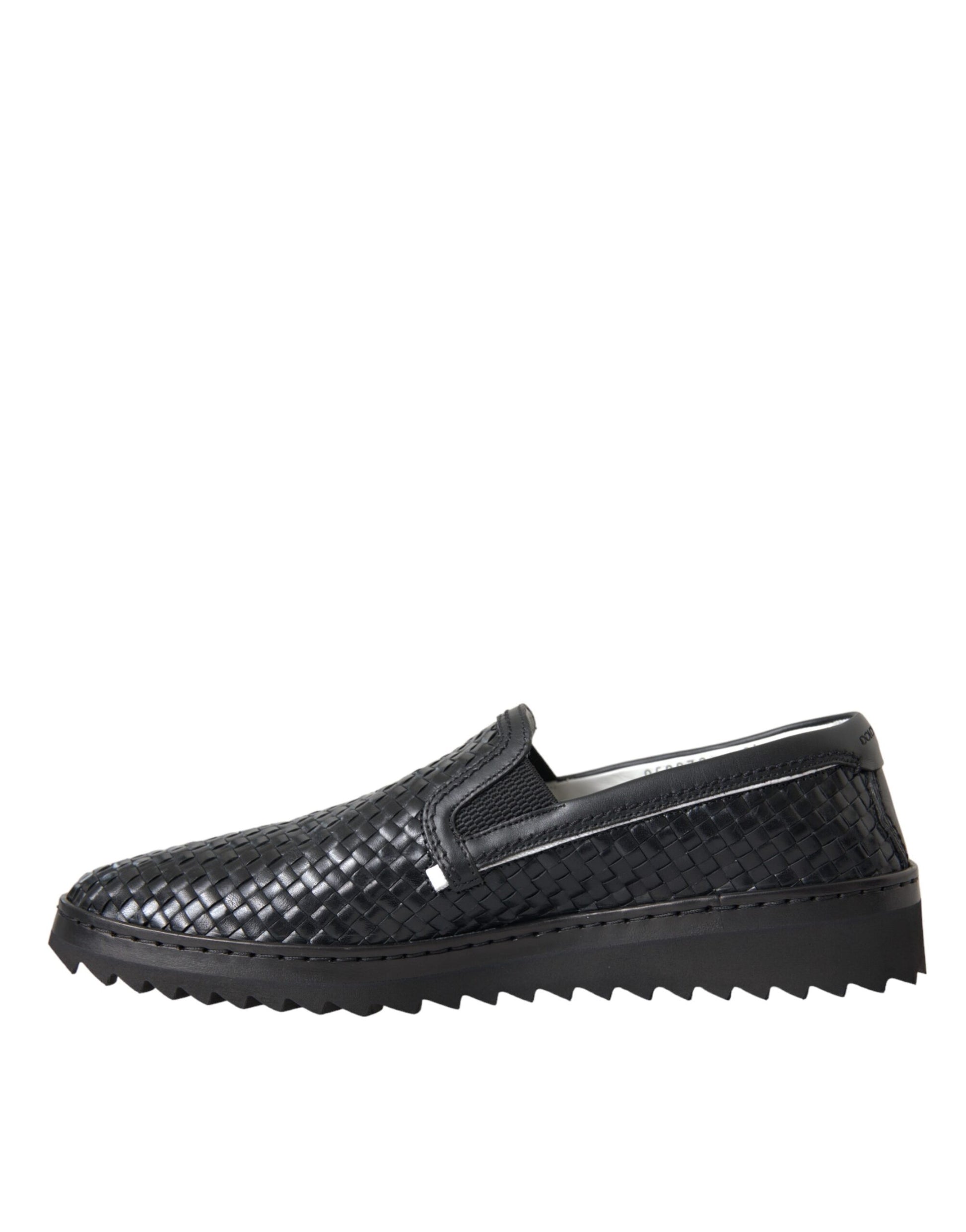 Dolce & Gabbana Black Slip On Loafers for Men additional view