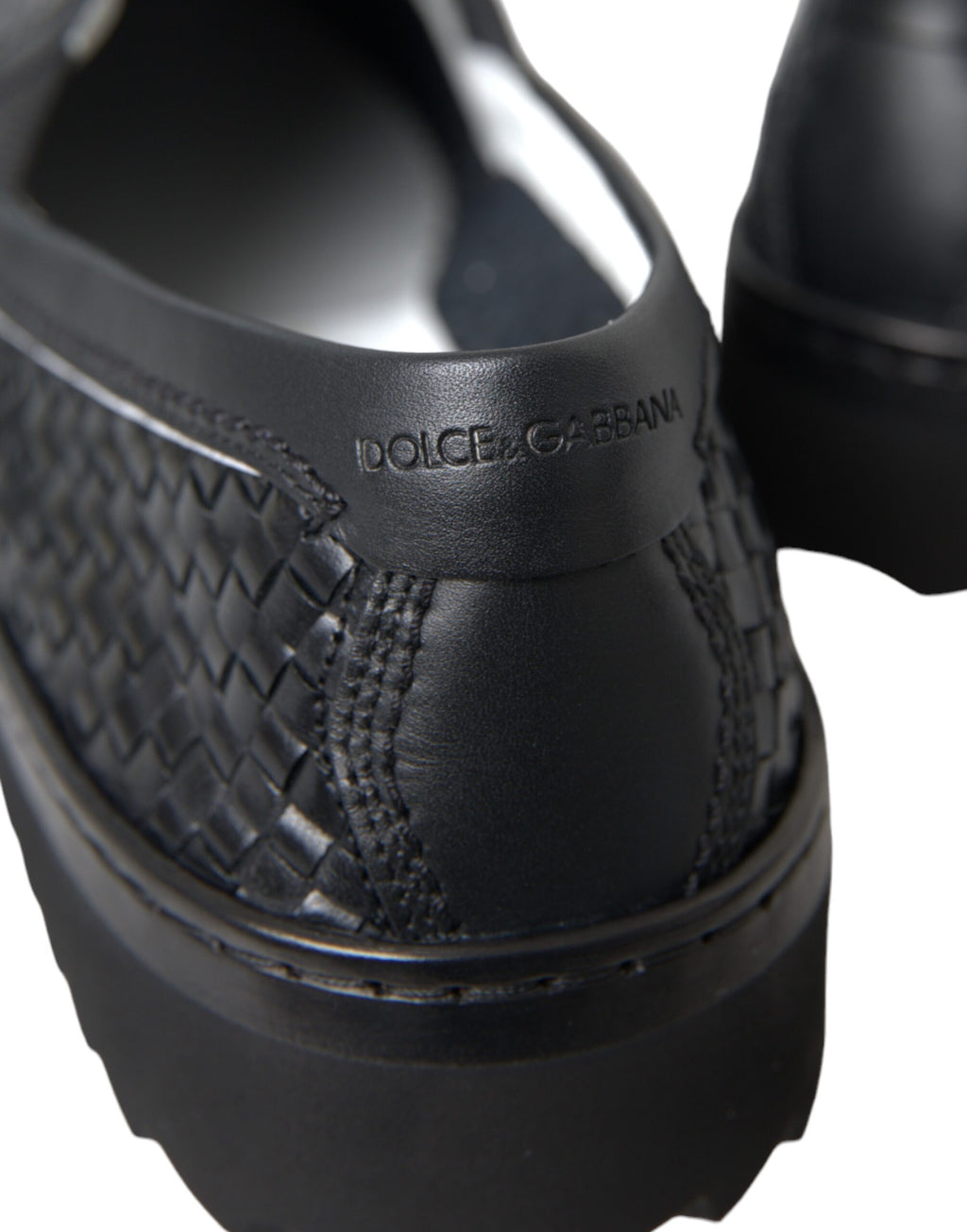 Dolce & Gabbana Black Slip On Loafers for Men additional view