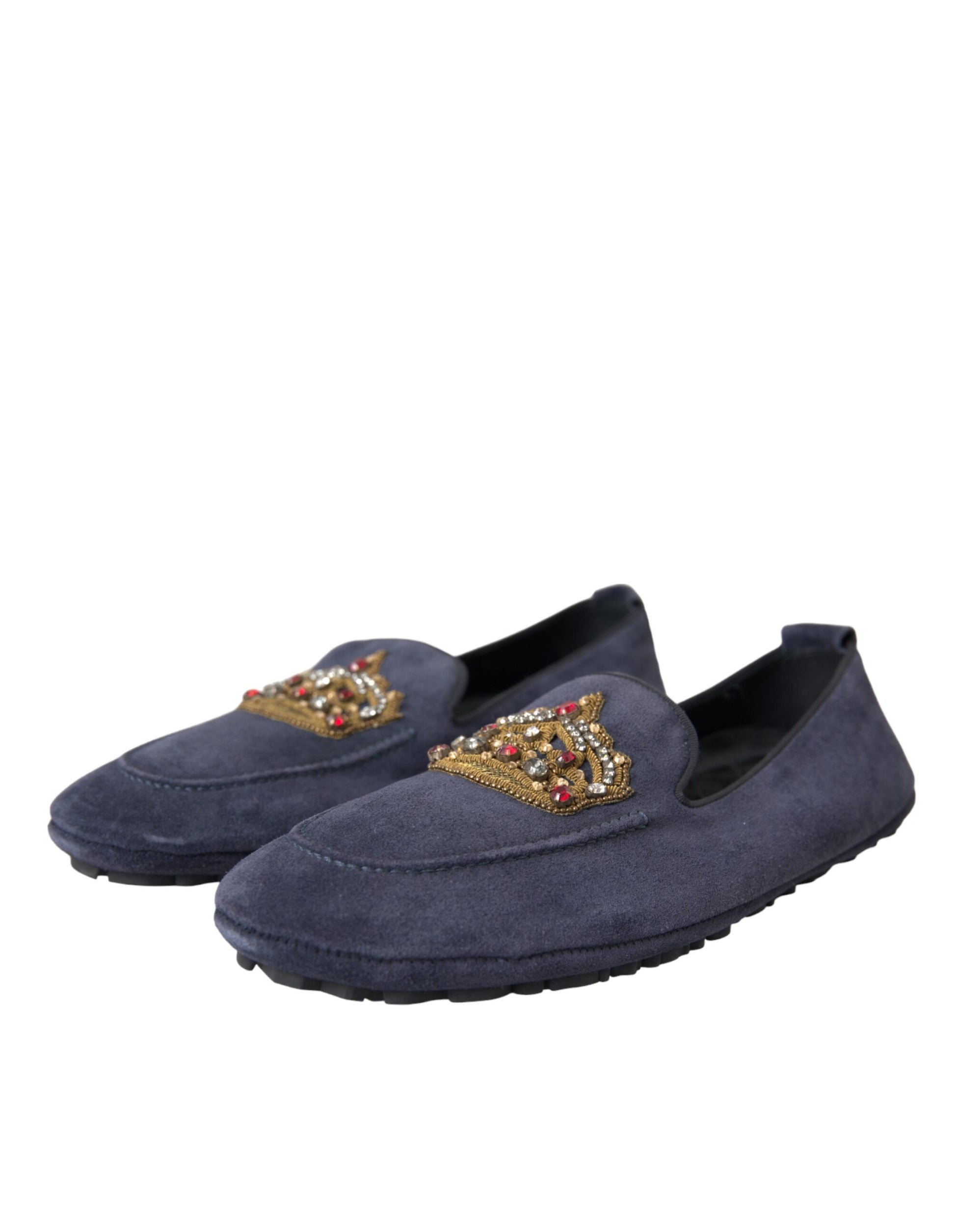 Dolce & Gabbana Blue Slip On Loafers for Men detail view