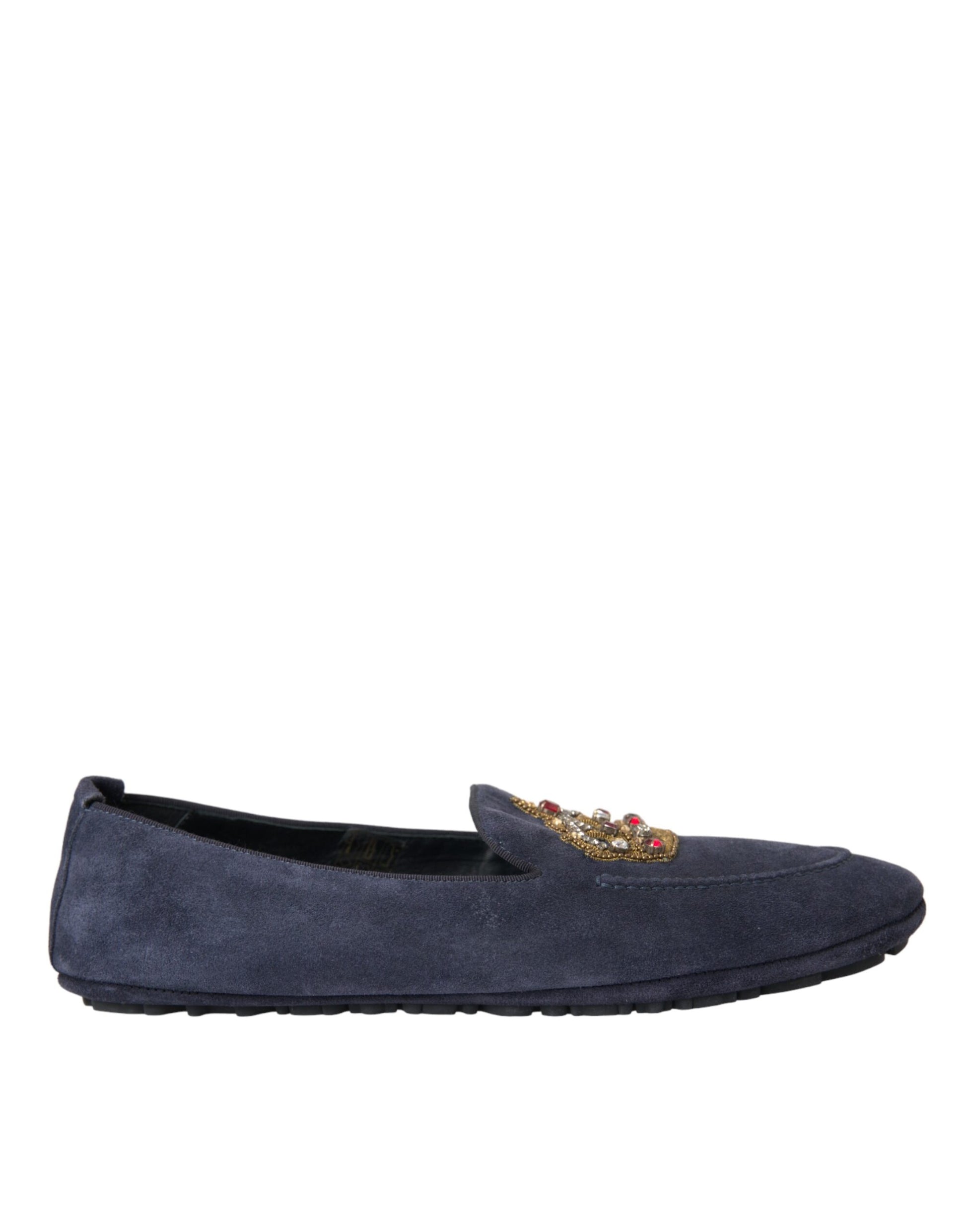 Dolce & Gabbana Blue Slip On Loafers for Men
