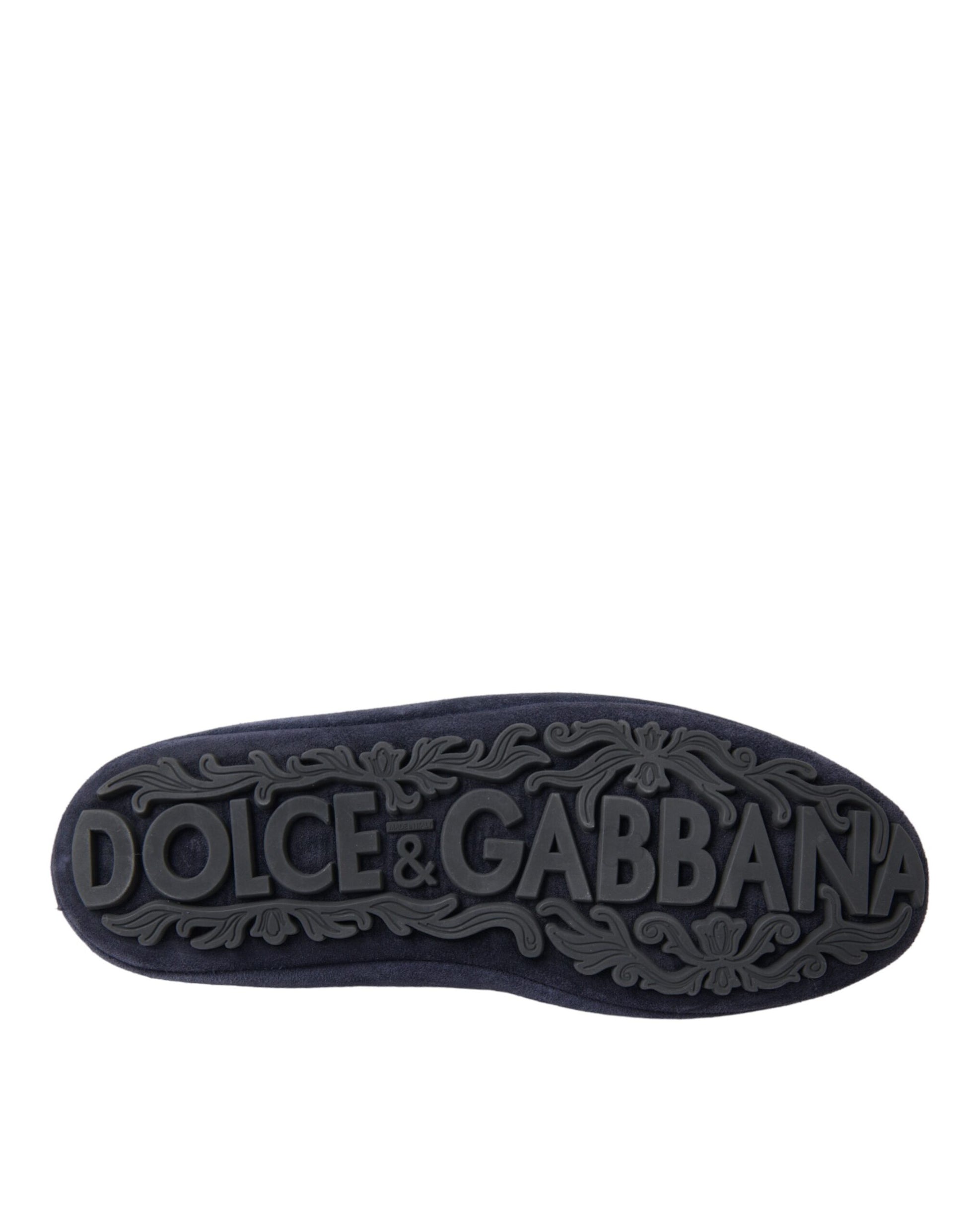 Dolce & Gabbana Blue Slip On Loafers for Men additional view