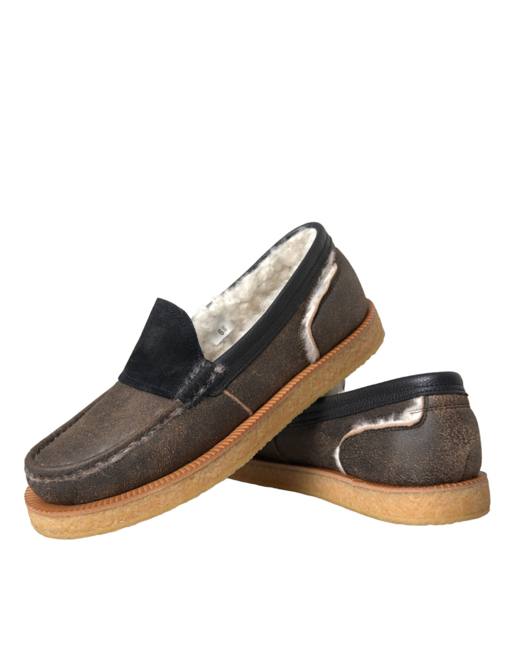 Dolce & Gabbana Brown Slip On Loafers for Men additional view