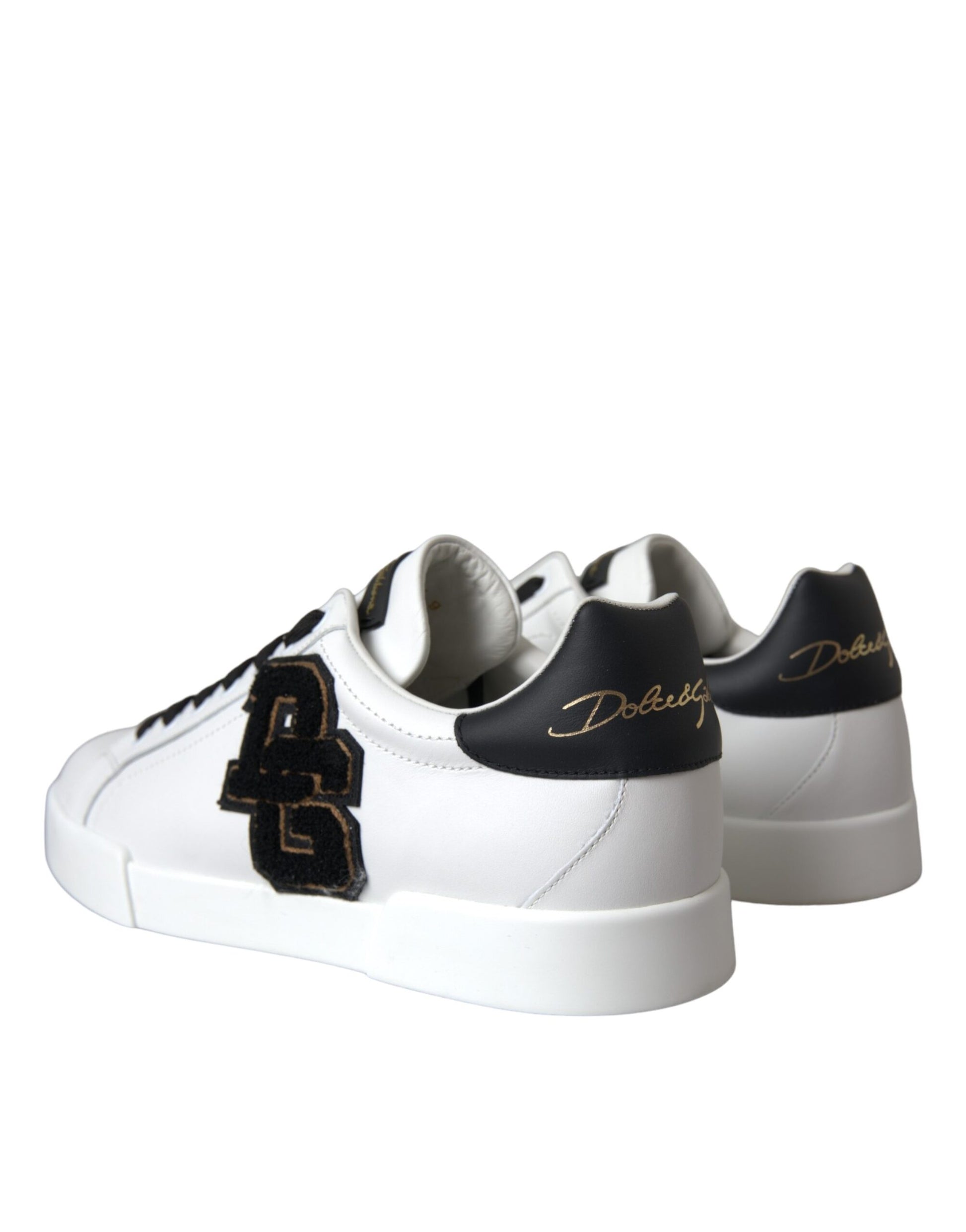 Dolce & Gabbana White Low Top Sneakers for Men side view