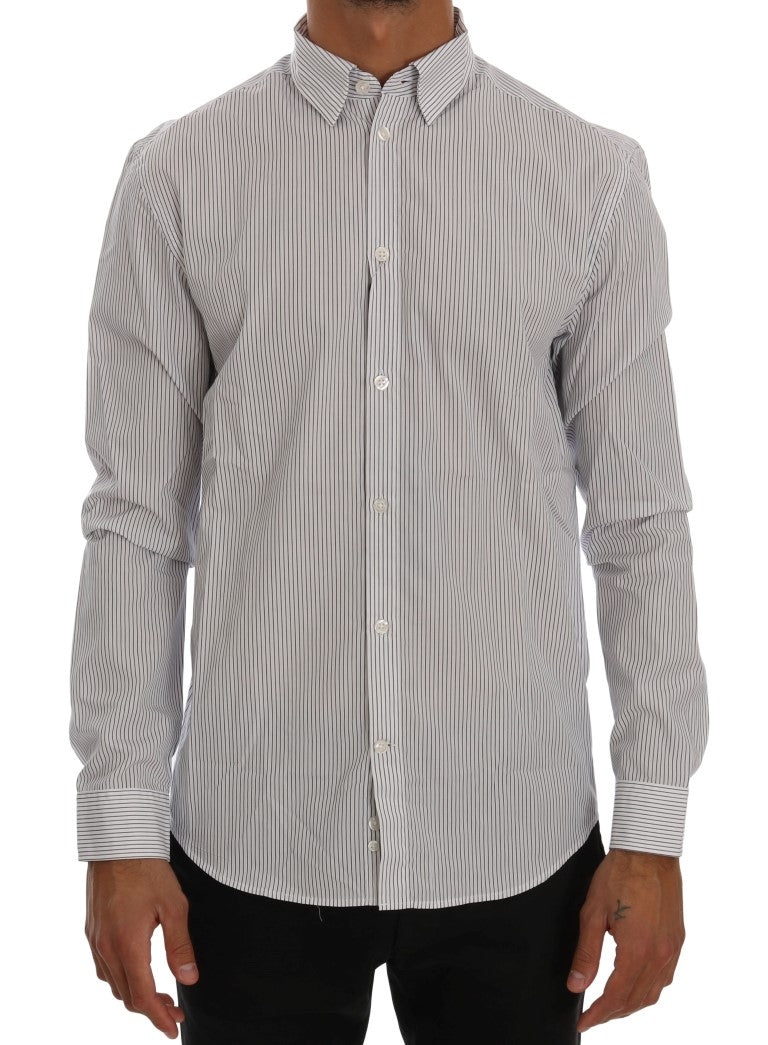 Frankie Morello Blue Dress Shirt for Men