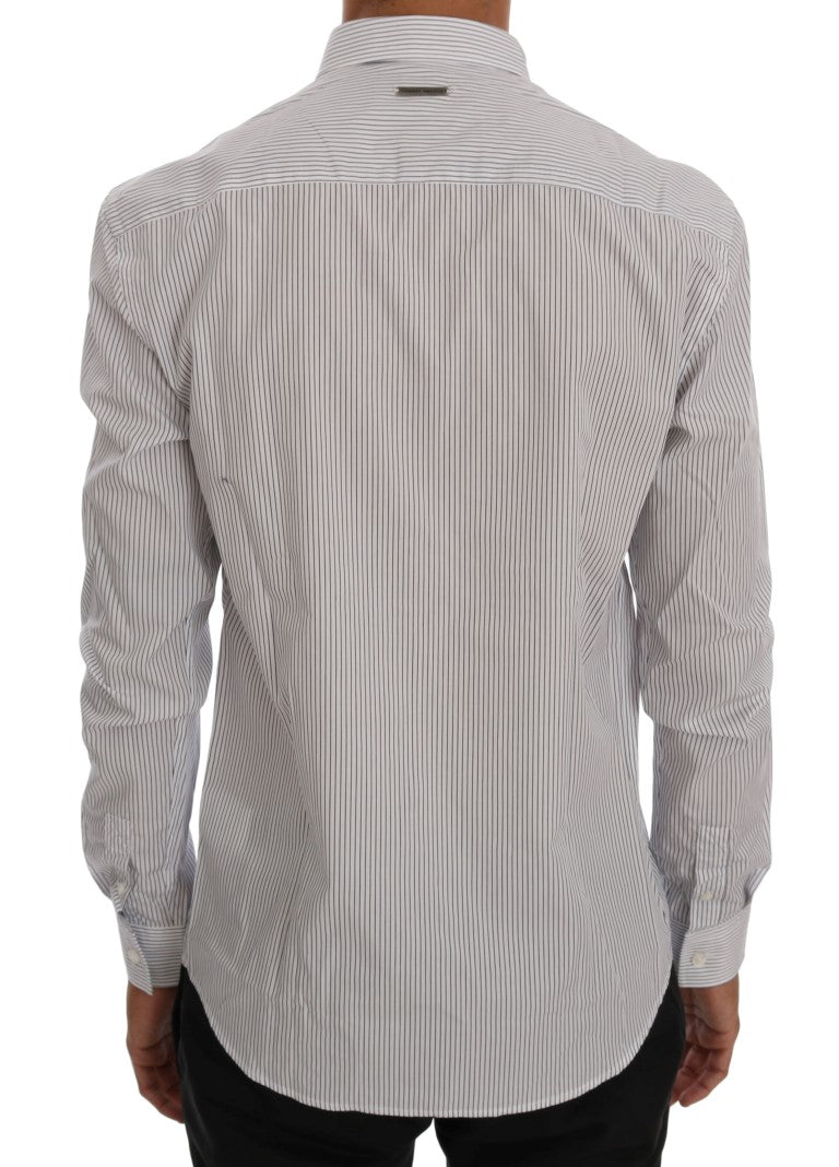 Frankie Morello Blue Dress Shirt for Men detail view