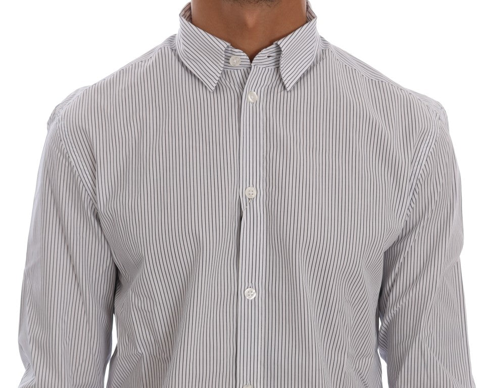 Frankie Morello Blue Dress Shirt for Men side view