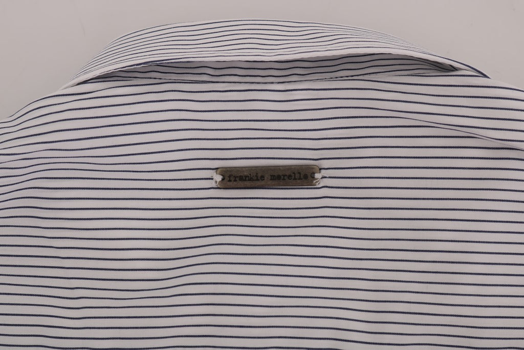 Frankie Morello Blue Dress Shirt for Men additional view