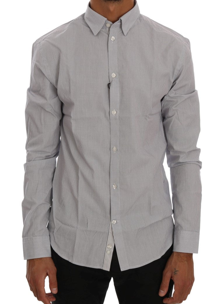 Frankie Morello Blue Dress Shirt for Men