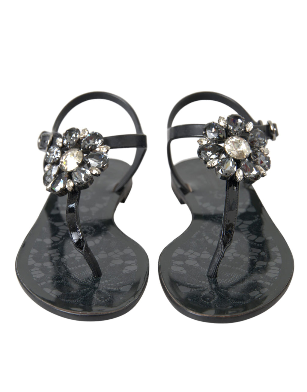 Dolce & Gabbana Black Flip Flop Sandals for Women alternate view