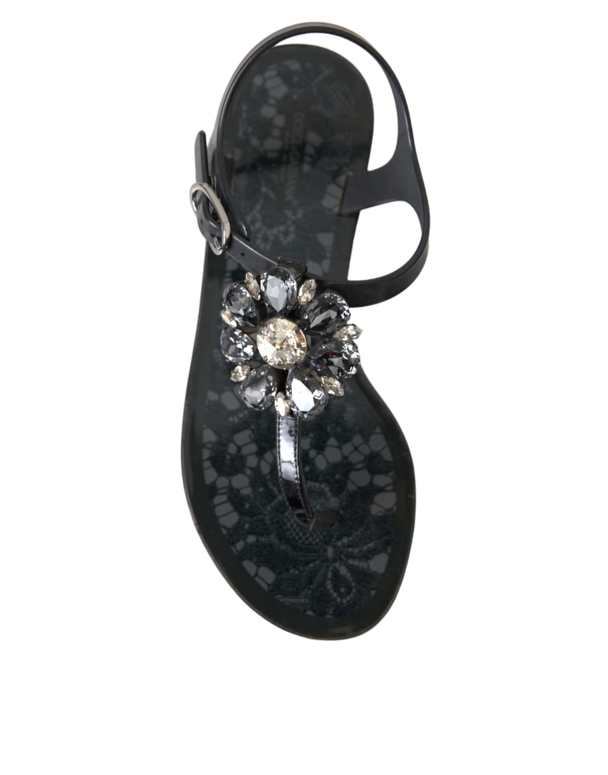 Dolce & Gabbana Black Flip Flop Sandals for Women additional view