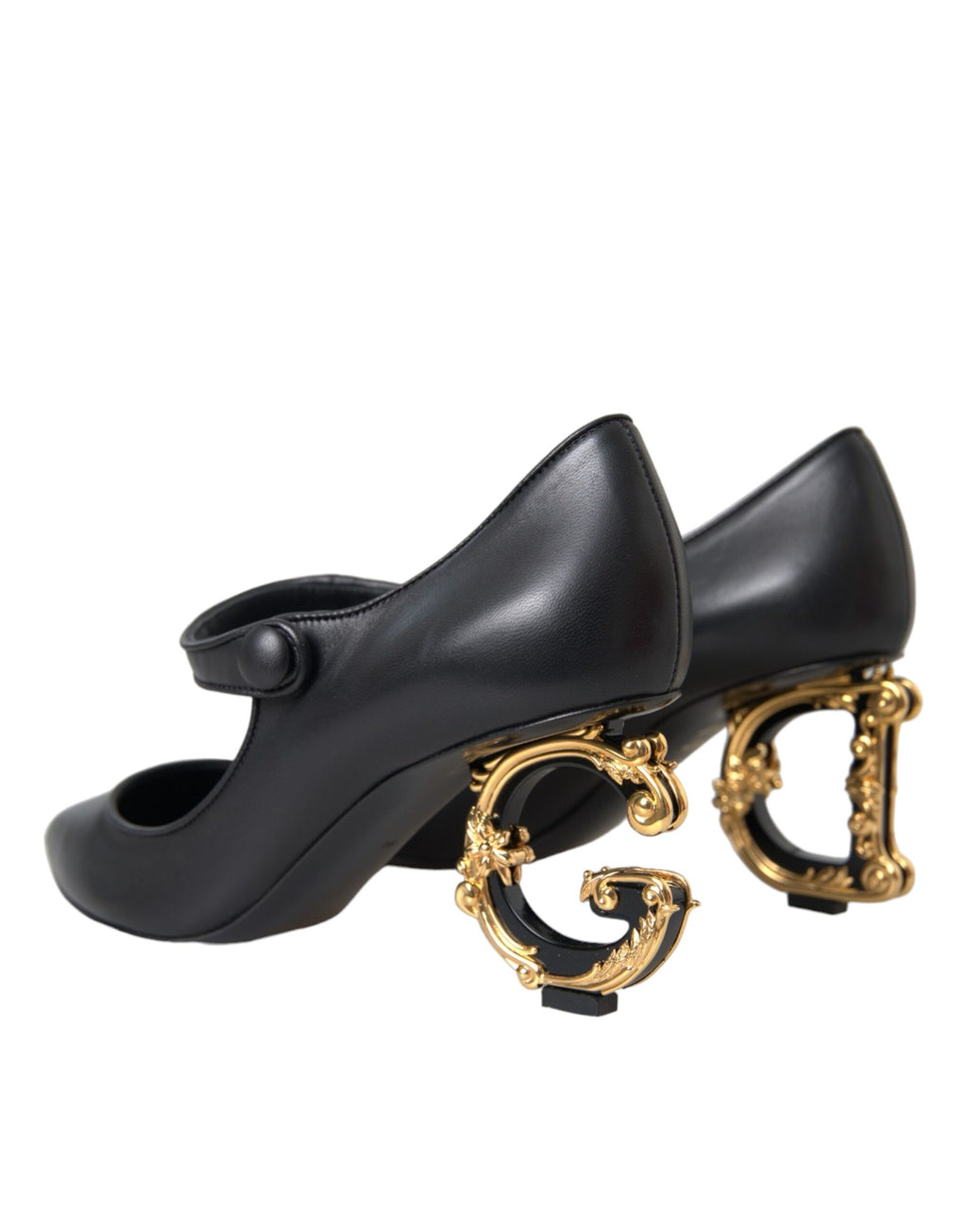 Dolce & Gabbana Black Mid Heel for Women side view