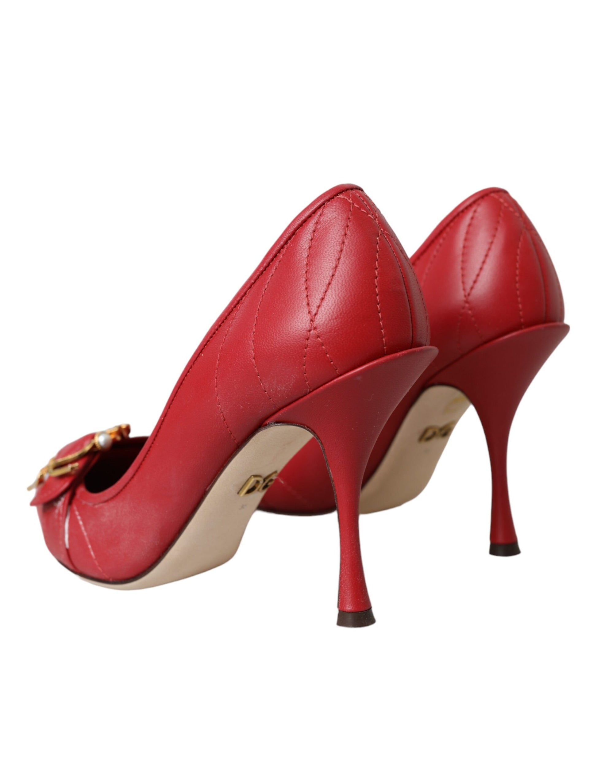 Dolce & Gabbana Red High Heel for Women side view