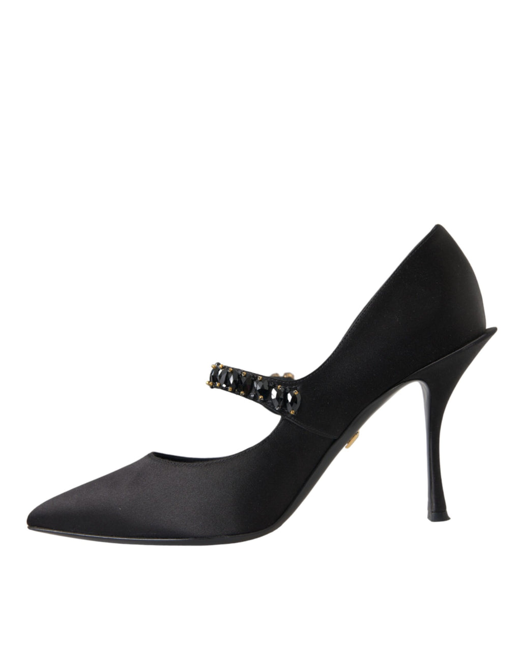 Chaussures à talons Dolce & Gabbana Mary Jane noires ornées de cristaux