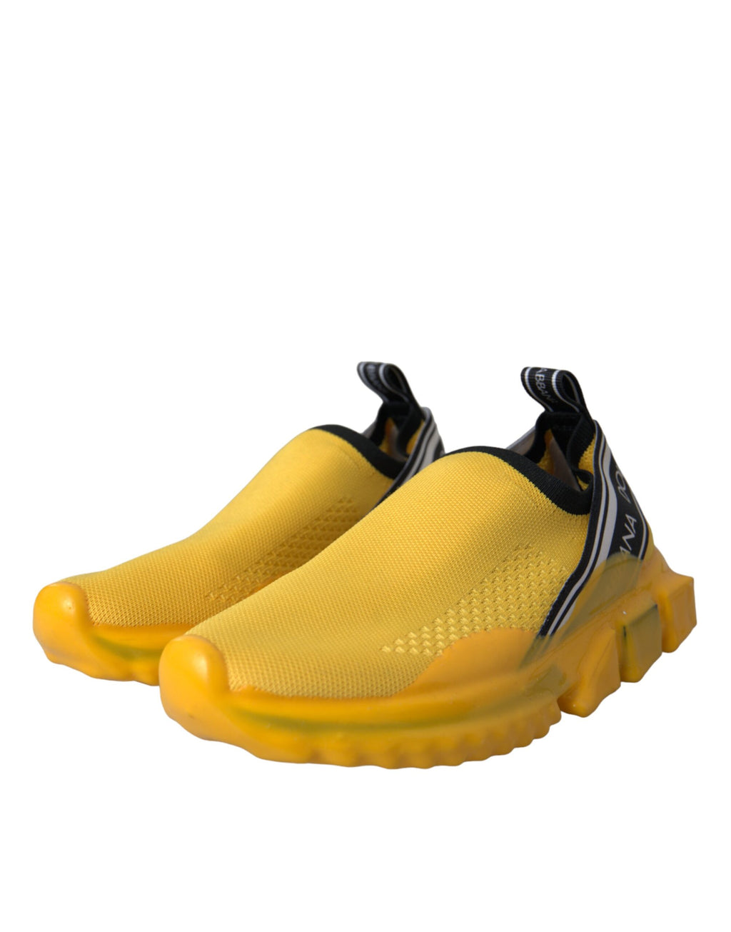 Dolce & Gabbana Yellow Chunky Sneakers for Women detail view